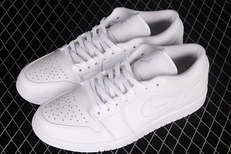 All categories Air Jordan Jordan series basketball shoes Air Jordan 1 Low G version pure original Air Jordan 1 Low AJ1 Joe 1 pure white low-top cultural basketball shoes 553558-130